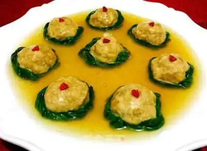 Make The peas are embedded in pearls step 22
