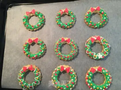 Make Christmas bouquet cookies step 19
