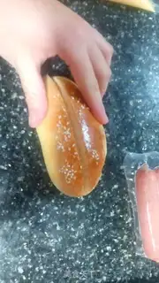 Make American hot dog bread step 9