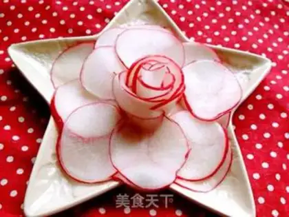Make Flower radish step 1