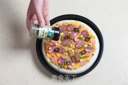 Make Egg yolk pizza step 6