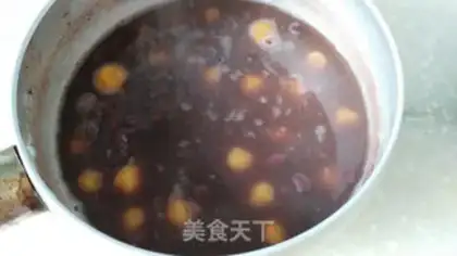 Make Red bean pumpkin round soup step 9