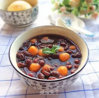 Make Red bean pumpkin round soup step 10