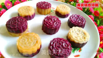 Make Double-coloured potato rice step 9