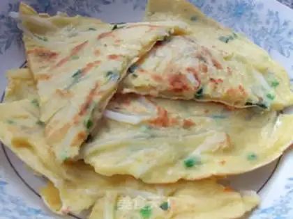 Make Onion radish and eggcake step 6