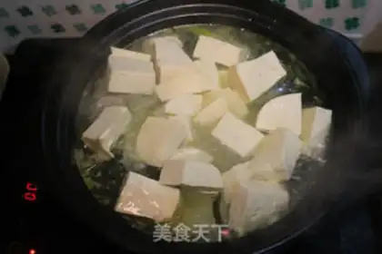 Make Cream ribs, seafood tofu soup step 6