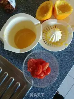 Make Orange juice thin salad step 2