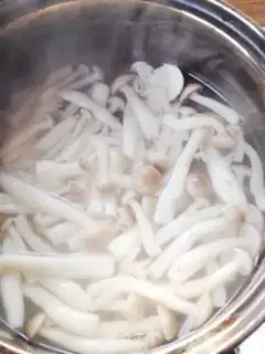 Make Crab mushrooms and duck eggs step 2