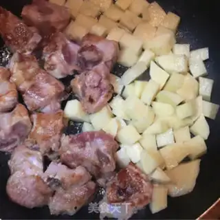 Make Chestnut potato rice step 5