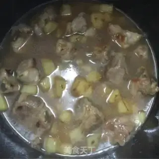 Make Chestnut potato rice step 7