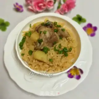 Make Chestnut potato rice step 11