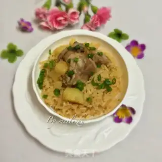 Make Chestnut potato rice step 12