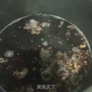 Make Red-tree, black rice congee step 4