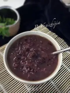 Make Red-tree, black rice congee step 6