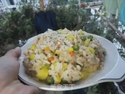 Make Pineapple rice step 7
