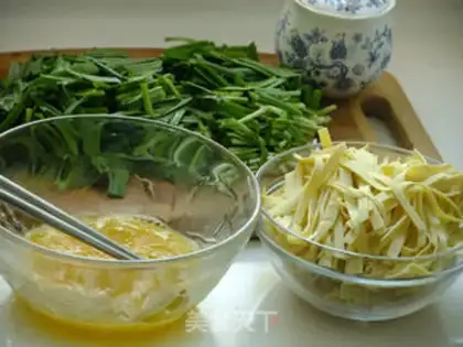 Make Egg bean pelt step 1