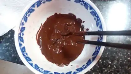 Make French latte step 9