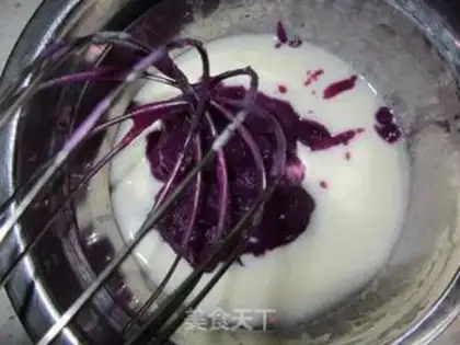 Make The sweet little potato cake step 7