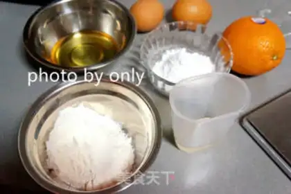Make Orange cake roll step 0