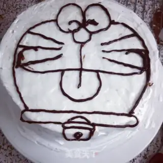 Make DORAEMON CREAM CAKE step 18