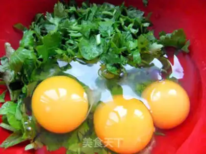 Make Celery eggcake step 2