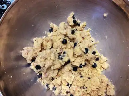 Make Double butter, all wheat blueberries step 6