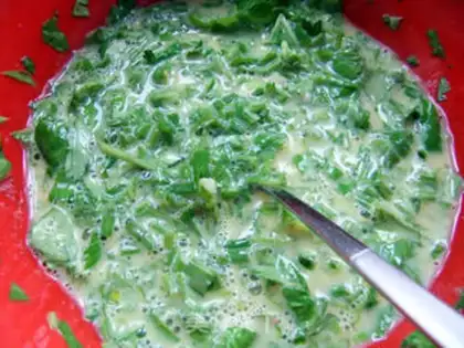 Make Celery eggcake step 3