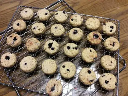 Make Double butter, all wheat blueberries step 8