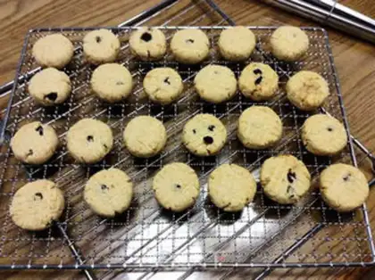 Make Double butter, all wheat blueberries step 10