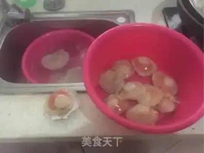 Make Garlic scallops step 2