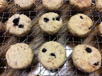 Make Double butter, all wheat blueberries step 11