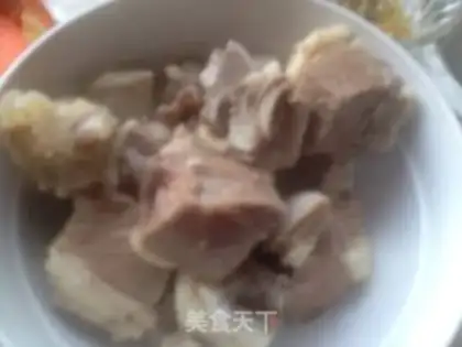 Make Onion carrots, goat meat step 4