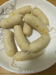 Make Chicken corn sausage step 4