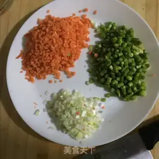 Make Colored fried rice step 1