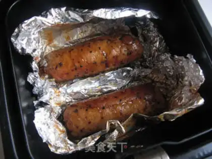 Make Chicago black pepper beef roll step 9