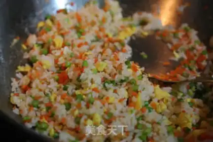 Make Colored fried rice step 9