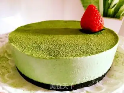 Make Tea strawberry mousse cake step 23