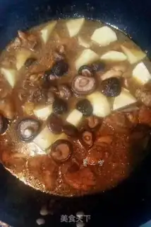 Make Frozen mushroom potatoes for chicken legs step 4