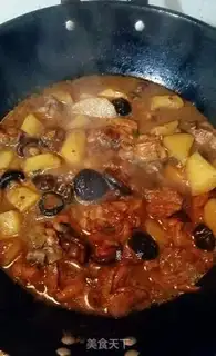 Make Frozen mushroom potatoes for chicken legs step 5