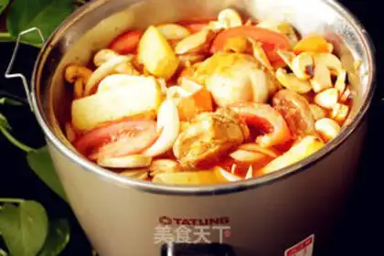 Make Red curry chicken gravy step 4