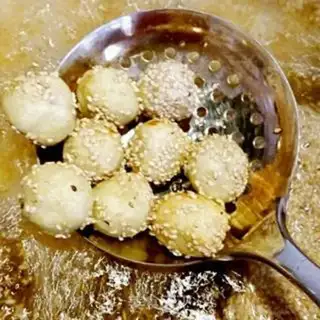 Make Sesame potato ball step 5