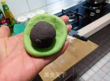 Make Emerald Bean Sandcake step 7
