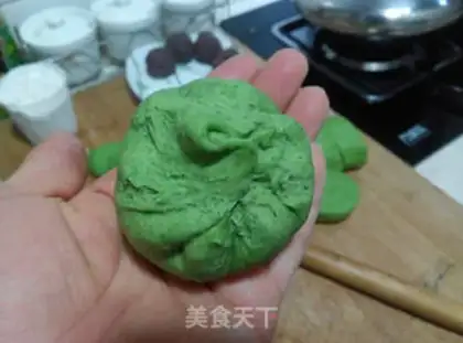 Make Emerald Bean Sandcake step 8