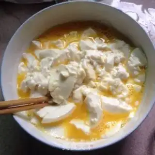 Make Tofu eggs steam meat step 3