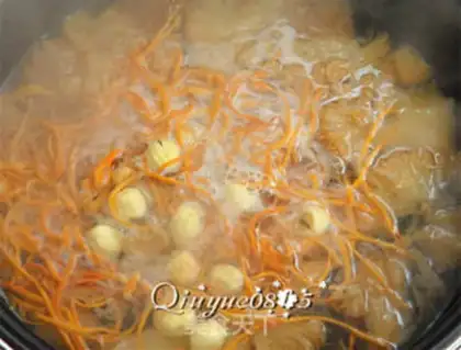 Make The monkey mushrooms and grasshoppers. Soup step 4