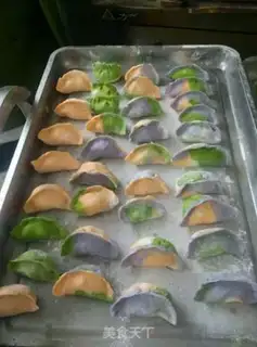 Make Rainbow dumplings step 2