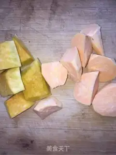 Make Potato pumpkin porridge step 1