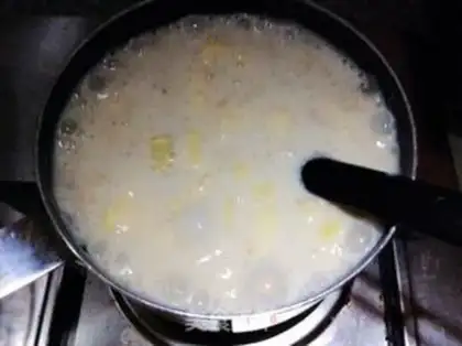 Make Fruit oatmeal milk pudding step 6
