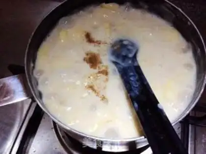 Make Fruit oatmeal milk pudding step 7