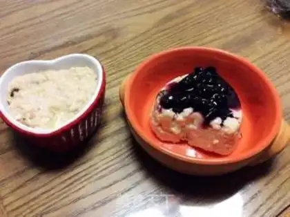 Make Fruit oatmeal milk pudding step 12
